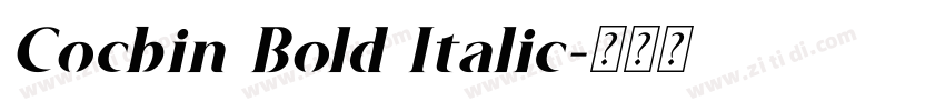 Cocbin Bold Italic字体转换 Cocbin Bold Italic字体转换